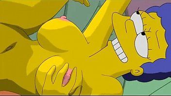 Homer Simpson fodendo a buceta gostosa de sua amada esposa no anime Hentai